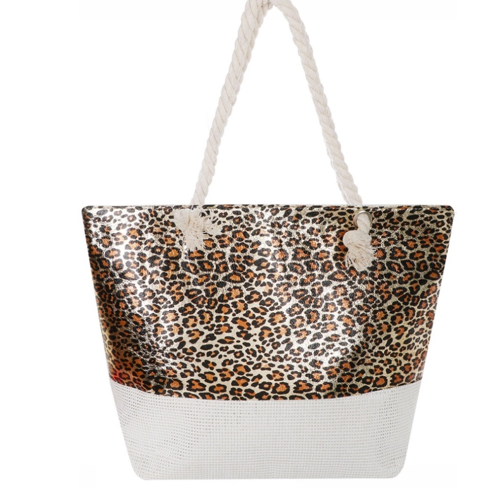 Metallic Leopard Bag